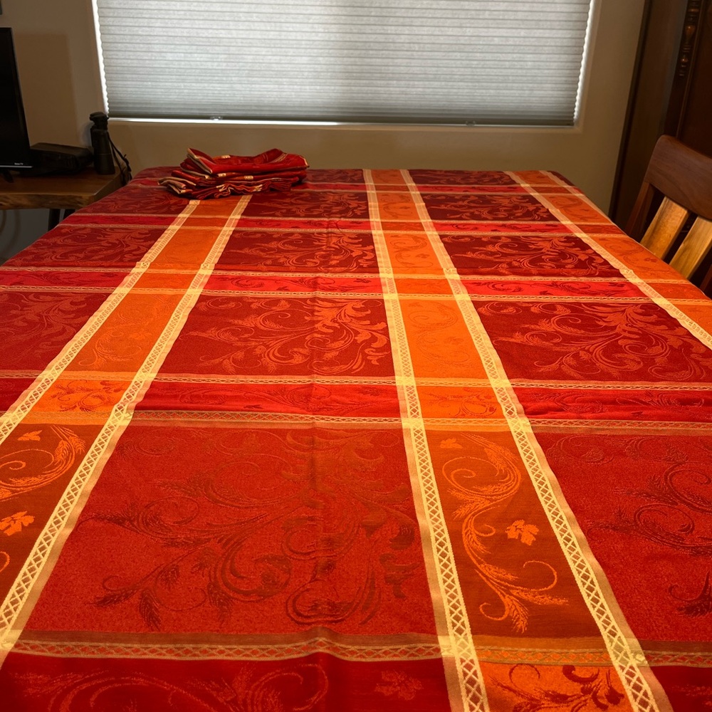Beautiful, Vibrant Fall Tablecloth